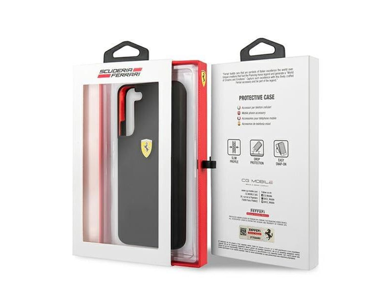 Ferrari On Track Silicone Case for Samsung Galaxy S22+ - Black