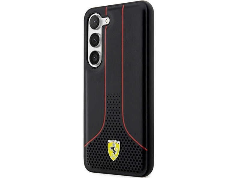 Ferrari Perforated 296 P Case for Samsung Galaxy S23+ - Black