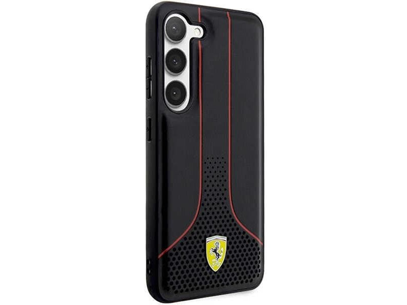 Ferrari Perforated 296 P Case for Samsung Galaxy S23+ - Black