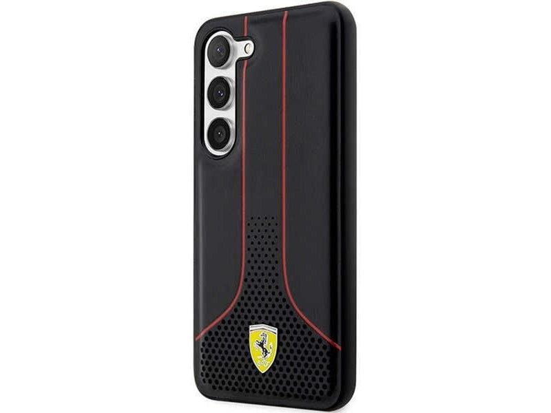 Ferrari Perforated 296 P Case for Samsung Galaxy S23 - Black
