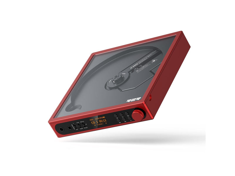 FiiO DM15 R2R - Portable CD Player - 24-Bit R2R DAC - Bluetooth - Red