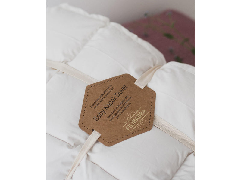 Filibabba Baby duvet - Kapok - nature white