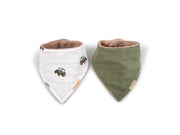 Filibabba Bandana-Lätzchen 2er-Pack - Traktor