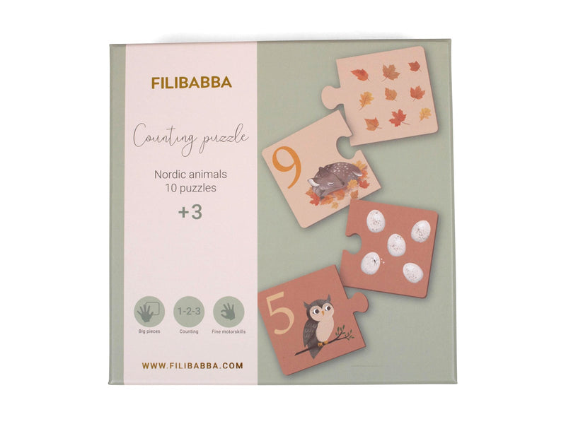 Filibabba Counting puzzle - Nordic animals
