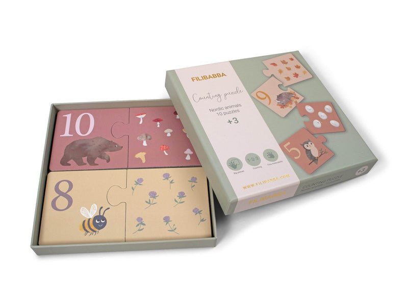 Filibabba Counting puzzle - Nordic animals