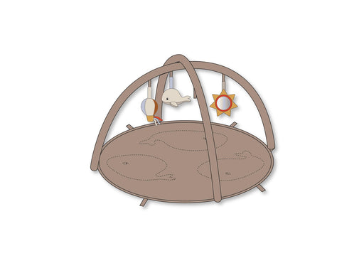 Filibabba Fjord Spielbogen mit 3 Aktivitätsspielzeugen - Beige