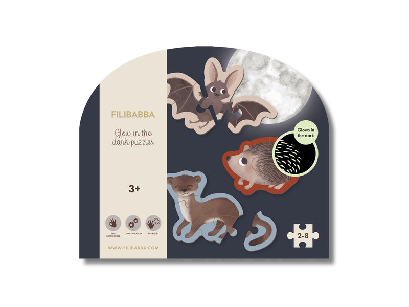 Filibabba Leuchtpuzzle - Forest friends