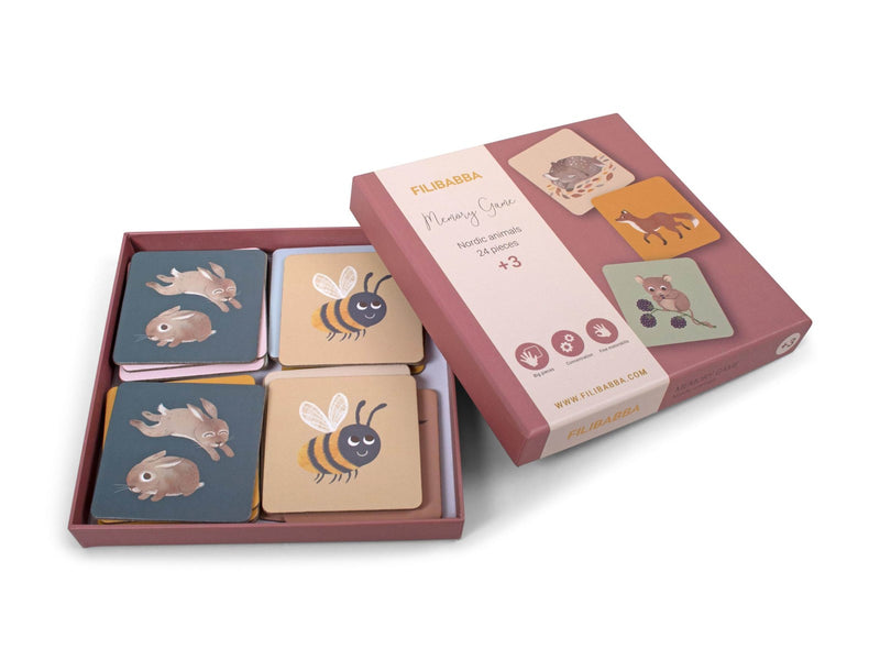 Filibabba Memory game - Nordic animals