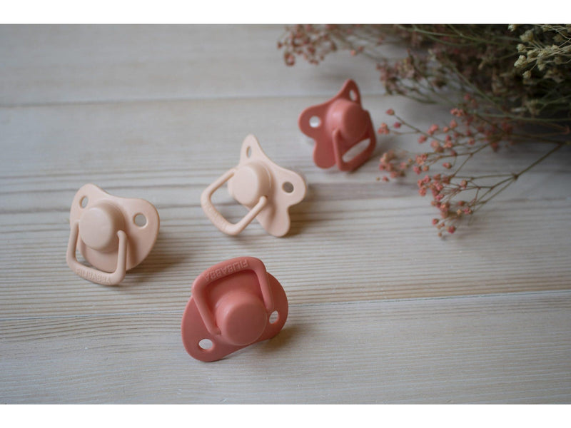 Filibabba Pacifiers 2-pack - Coral 0-6 months