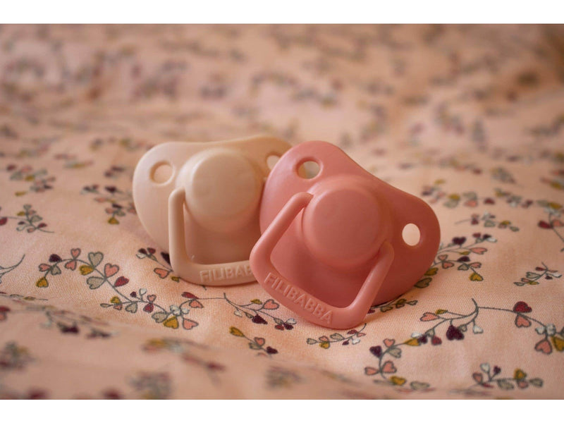 Filibabba Pacifiers 2-pack - Coral 0-6 months