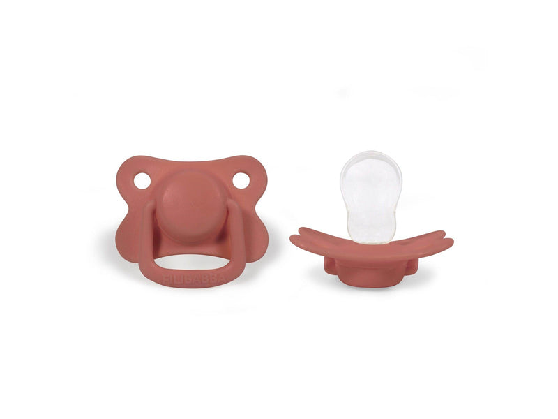 Filibabba Pacifiers 2-pack - Coral +6 months