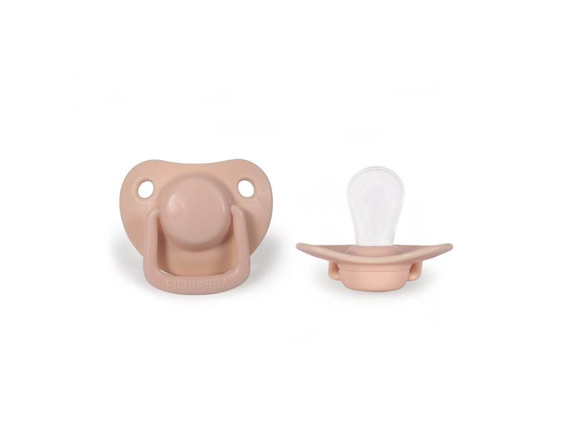 Filibabba Pacifiers 2-pack - Peach 0-6 months