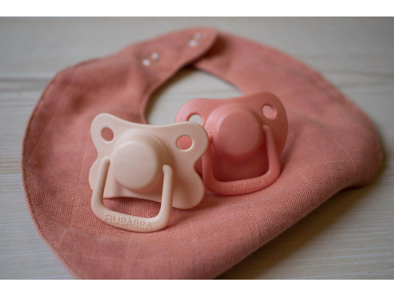 Filibabba Pacifiers 2-pack - Peach +6 months
