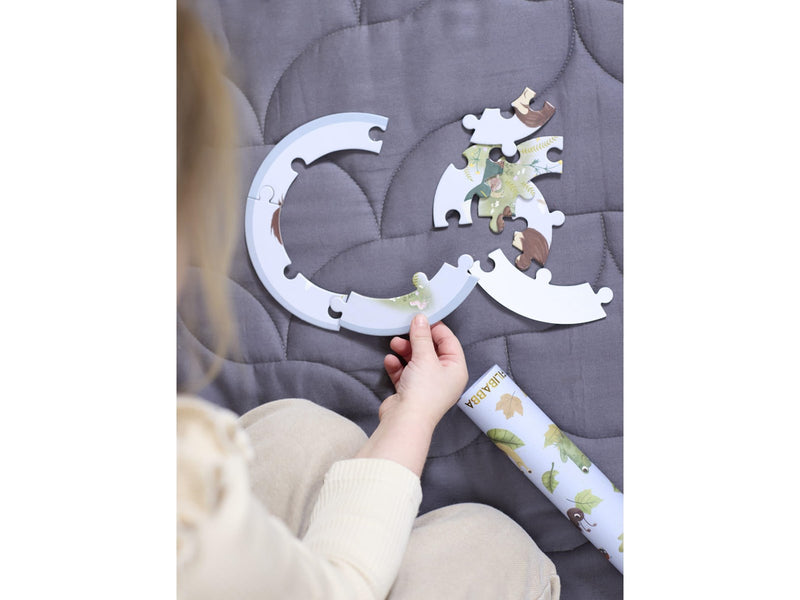 Filibabba Set mit 5 runden Puzzles - Forest friends
