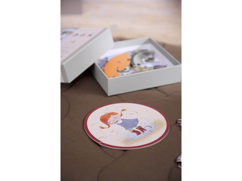 Filibabba Set mit 5 runden Puzzles - Forest friends