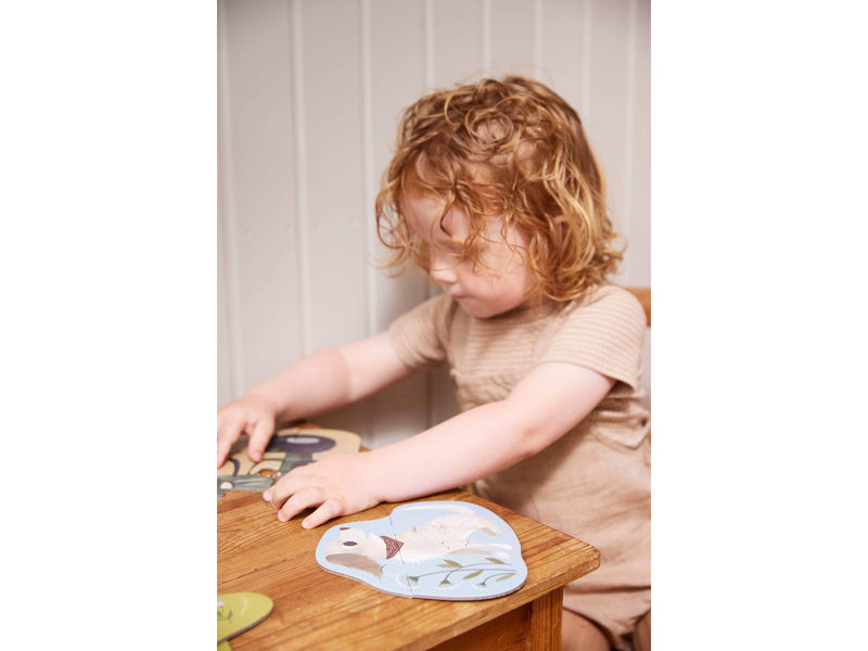 Filibabba Set mit 7 Puzzles - Bauernhoftiere