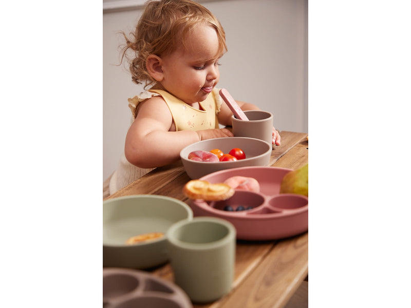 Filibabba Silicone bib with print - Chestnuts