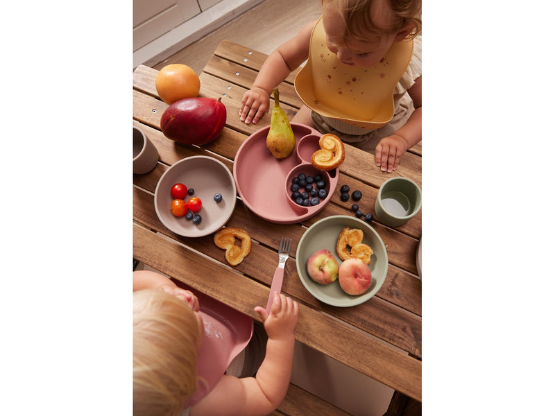 Filibabba Silicone bib with print - Chestnuts