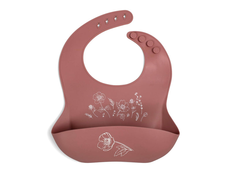 Filibabba Silicone bib with print - Fall Flowers
