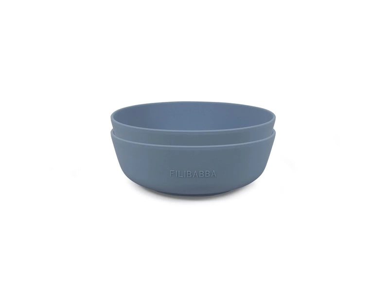 Filibabba Silicone bowl 2-pack - Powder blue