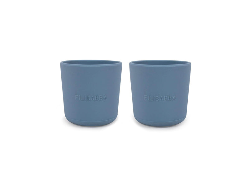 Filibabba Silicone cup 2-pack - Powder blue