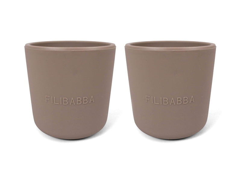 Filibabba Silicone cup 2-pack - Warm Grey