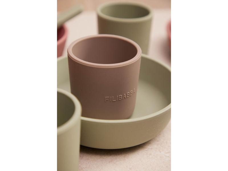 Filibabba Silicone cup 2-pack - Warm Grey