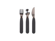 Filibabba Silicone cutlery set - Stone Grey