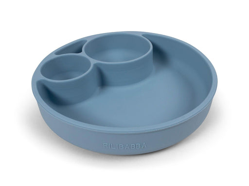 Filibabba Silicone divided plate - Powder Blue