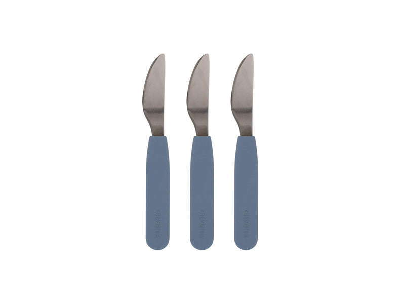 Filibabba Silicone knife 3-pack - Powder blue