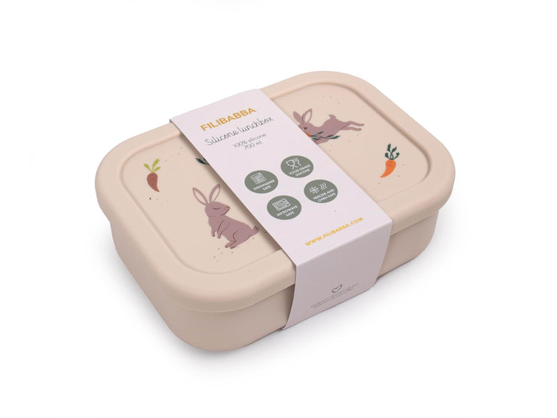 Filibabba Silicone lunchbox - Toasted Almond