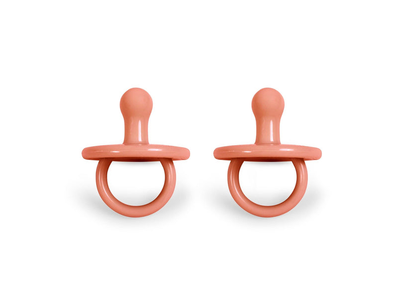Filibabba Silicone pacifier 2-pack - Coral