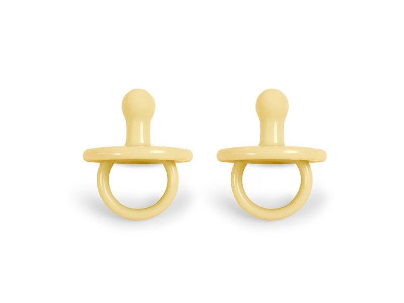 Filibabba Silicone pacifier 2-pack - Pale banana