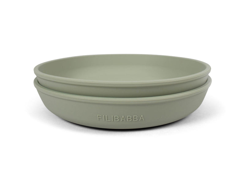 Filibabba Silicone plate 2-pack Green
