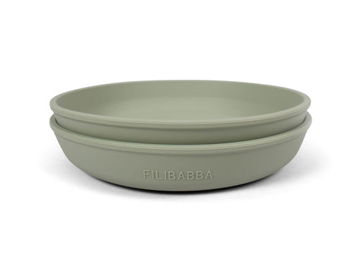 Filibabba Silicone plate 2-pack Green