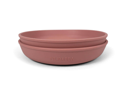 Filibabba Silicone plate 2-pack Rose
