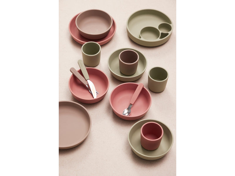 Filibabba Silicone plate 2-pack Rose