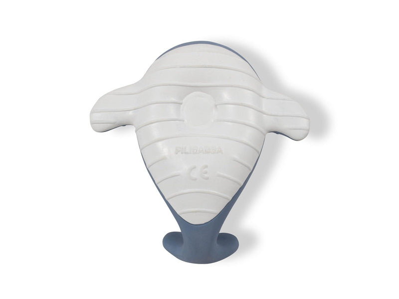 Filibabba Teether - Christian the whale Powder blue
