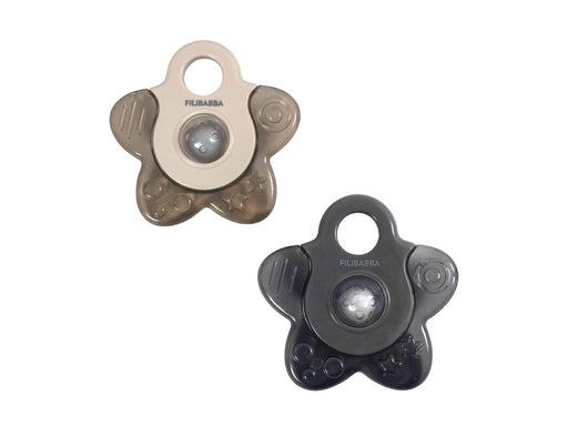 Filibabba Teether - Cooling star 2-pack grey mix
