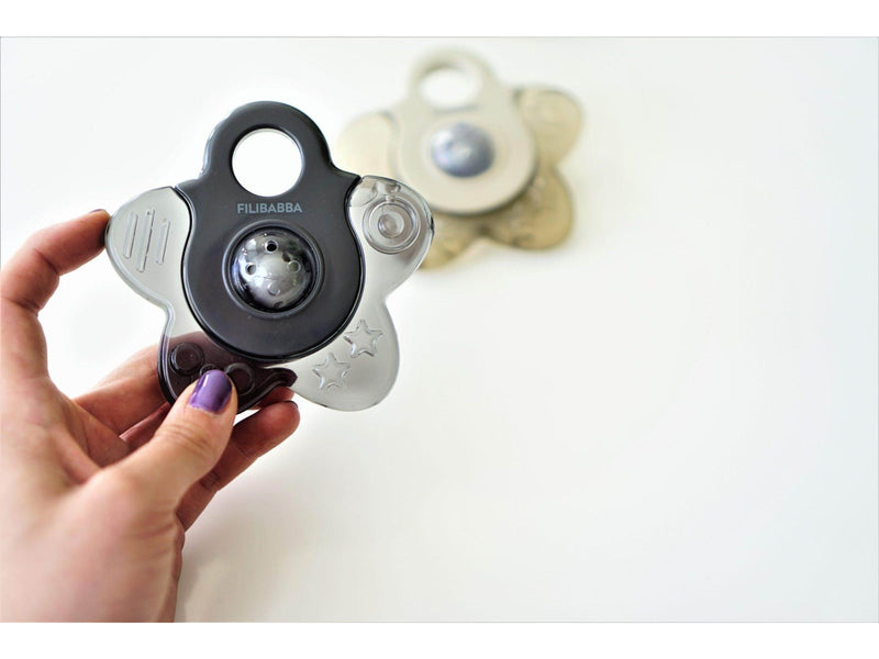 Filibabba Teether - Cooling star 2-pack grey mix