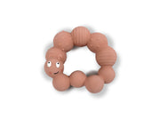 Filibabba Teether - Lily the larva Peach