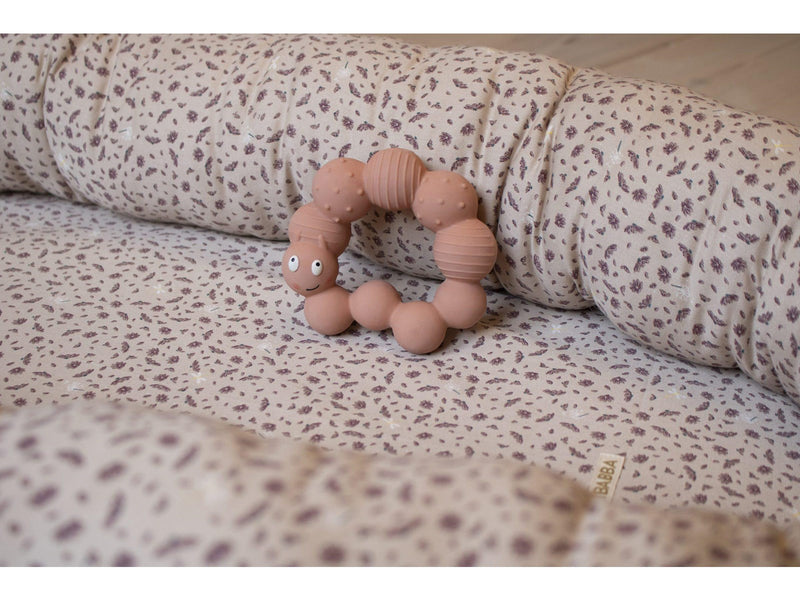 Filibabba Teether - Lily the larva Peach