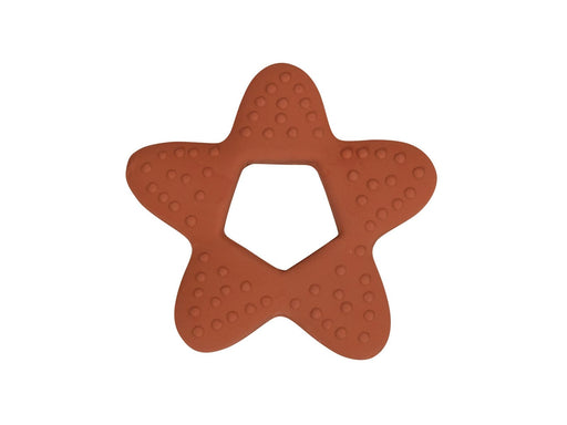 Filibabba Teether - Star natural rubber - rust