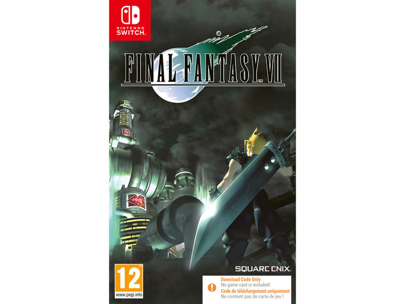 Final Fantasy VII (Code in a Box) - Nintendo Switch - RPG - PEGI 12