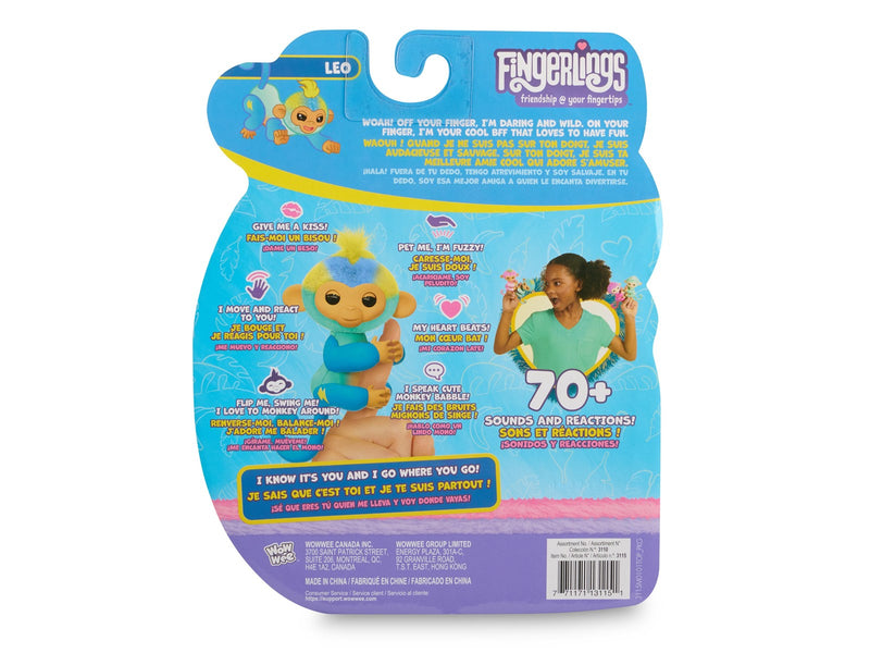 Fingerlings 2.0 Basic Monkey Blue - Leo