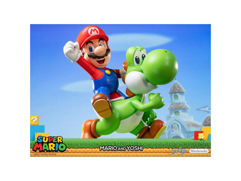 First 4 Figures - Super Mario Statue: Mario And Yoshi Standard Edition - Figur