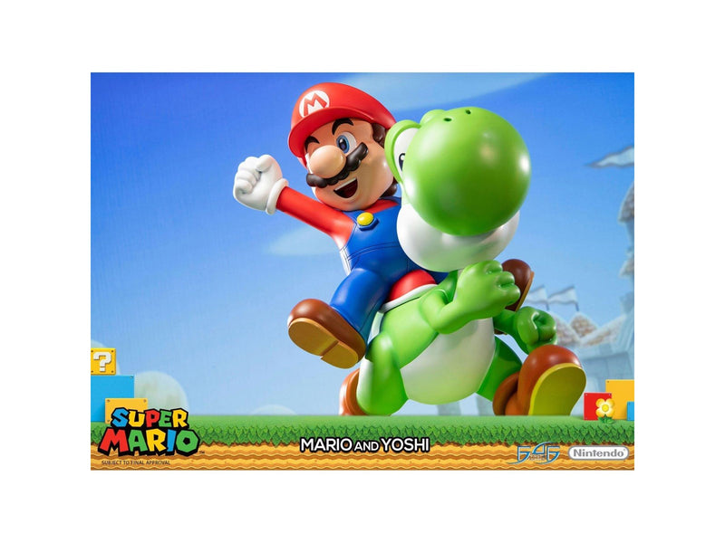 First 4 Figures - Super Mario Statue: Mario And Yoshi Standard Edition - Figur