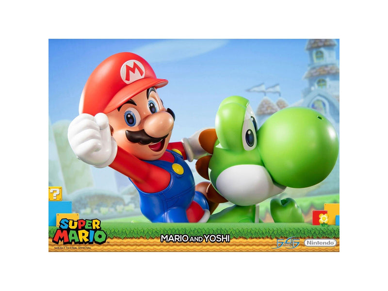 First 4 Figures - Super Mario Statue: Mario And Yoshi Standard Edition - Figur