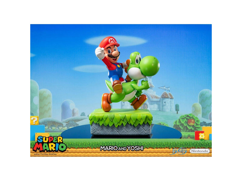 First 4 Figures - Super Mario Statue: Mario And Yoshi Standard Edition - Figur