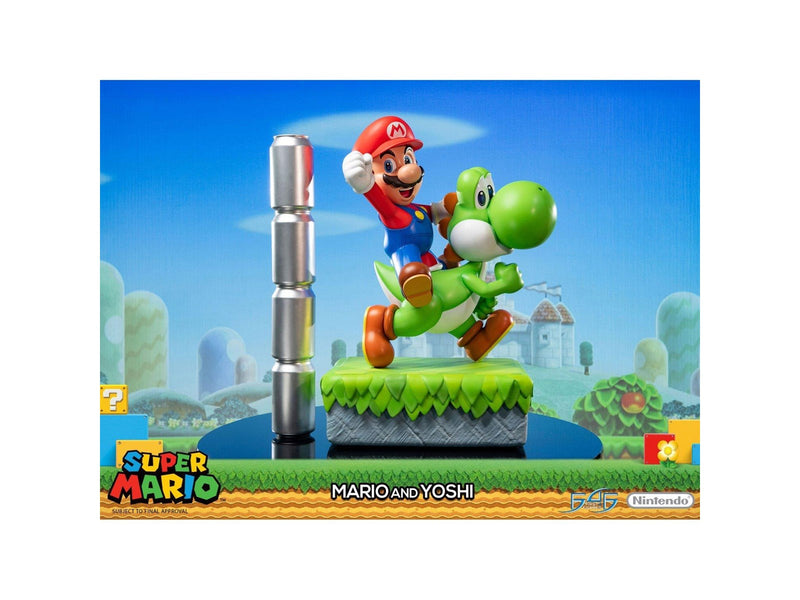 First 4 Figures - Super Mario Statue: Mario And Yoshi Standard Edition - Figur